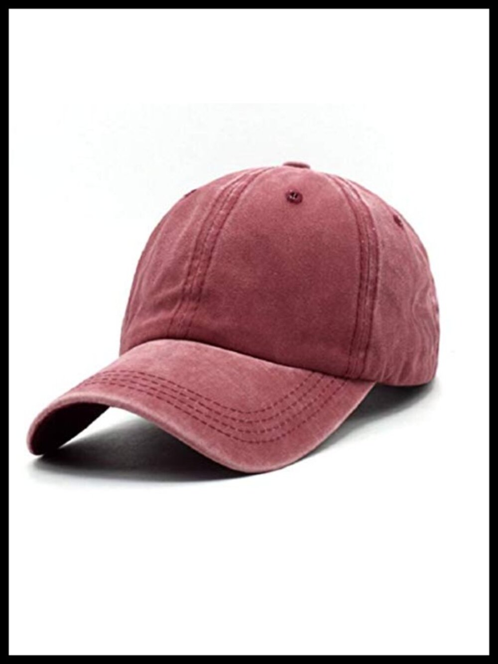 Vintage Washed Distressed Cotton Baseball Cap Unisex Adjustable Dad Hat